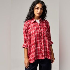BDG Urban Outfitters Brendan Check Oversize Button-Up Shirt